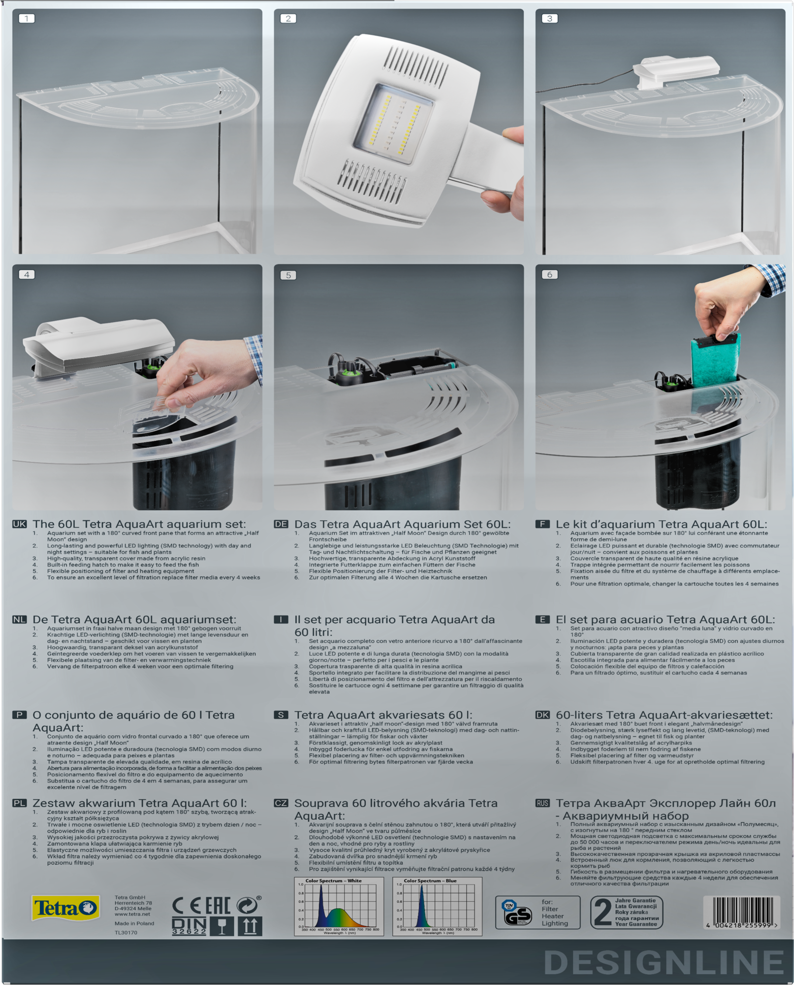 Tetra AquaArt Explorer LED 60L - Blanc