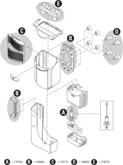 Spare parts for the EasyCrystal FilterBox 600