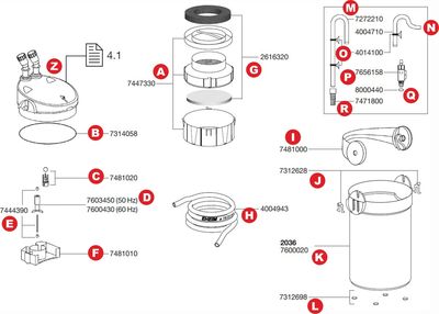 Spare parts for the Eheim ecco pro 300