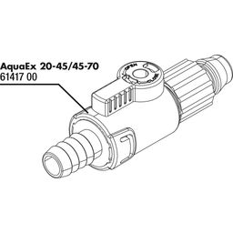 JBL AquaEx 20-45 / 45-70 Afsluiter - 1 stuk