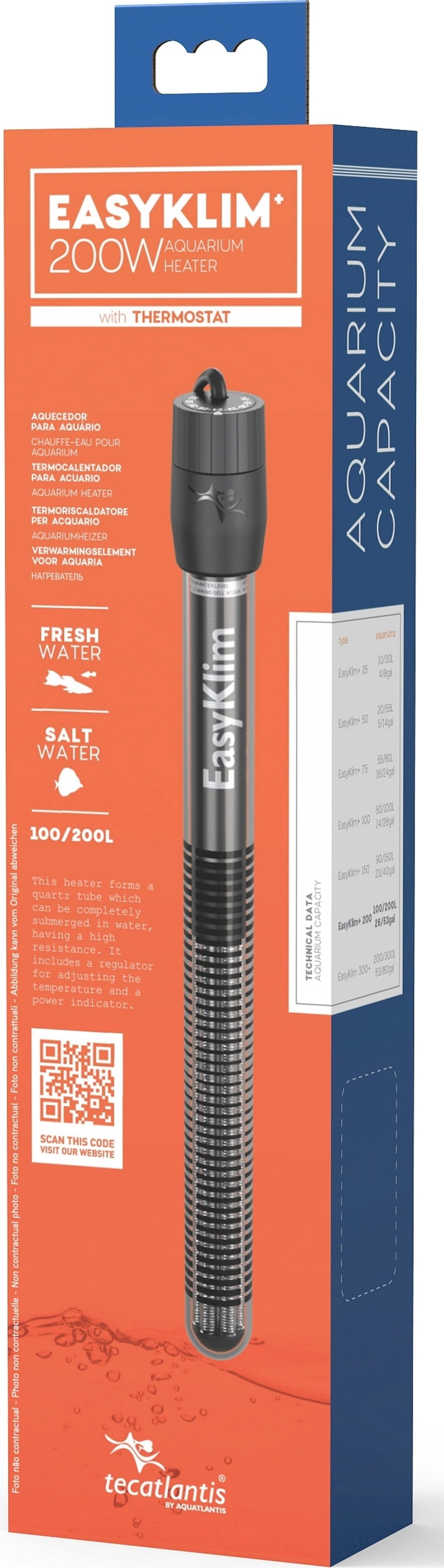 Aquatlantis Heizer EasyKlim+ - 200 Watt
