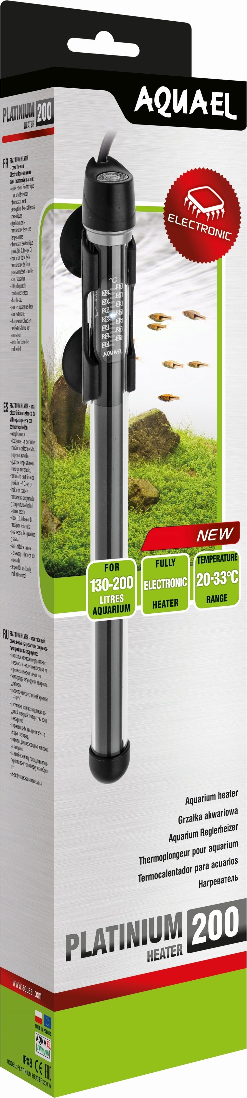 Aquael Glasheizer PLATINIUM Heizer - 200Watt
