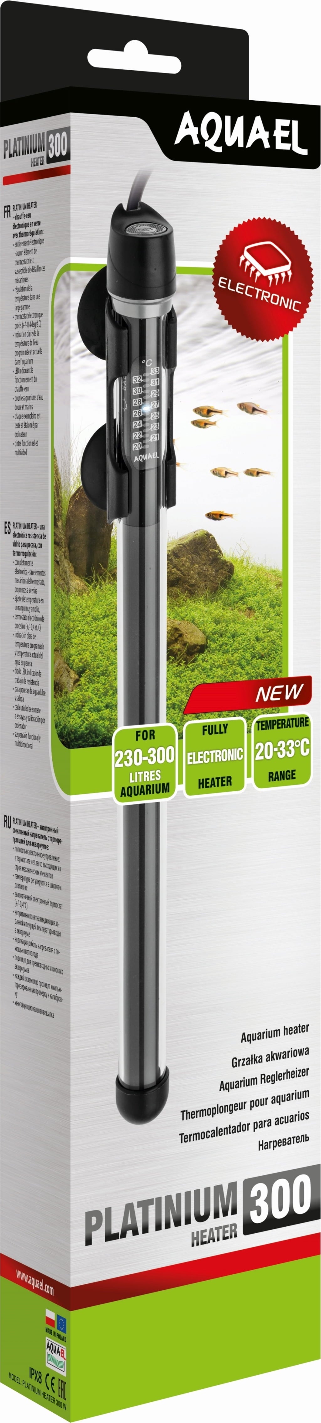 Chauffage en verre PLATINIUM, 300 watts