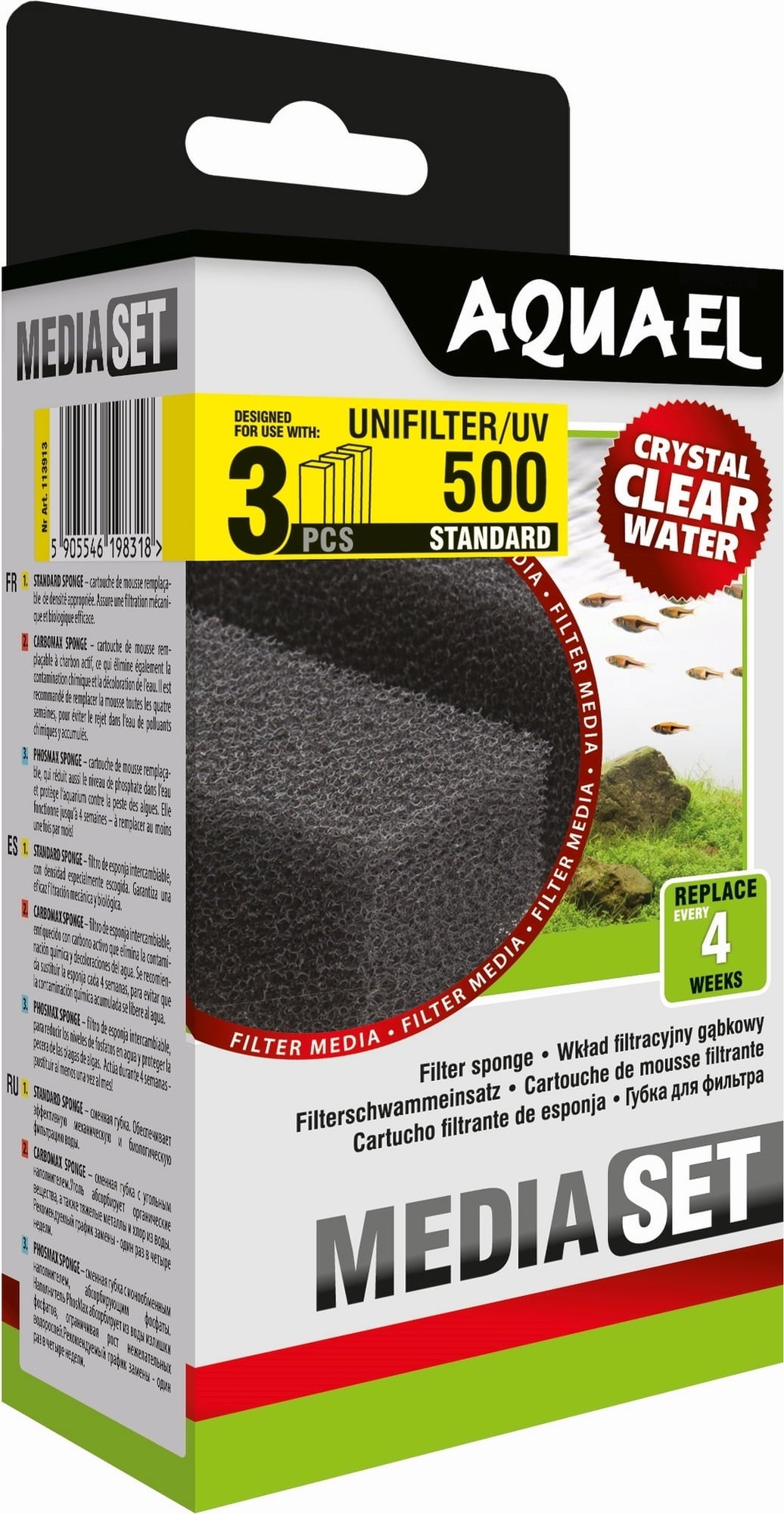 Filterschwamm STANDARD für UNI UV Filter, 500 (3 stk)