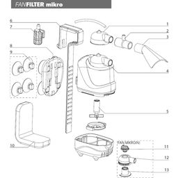 Aquael Rotor pre FAN Filter Micro - 1 ks