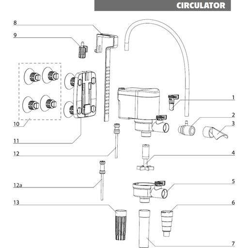 Aquael Rotor para filtros TURBO y CIRCULATOR