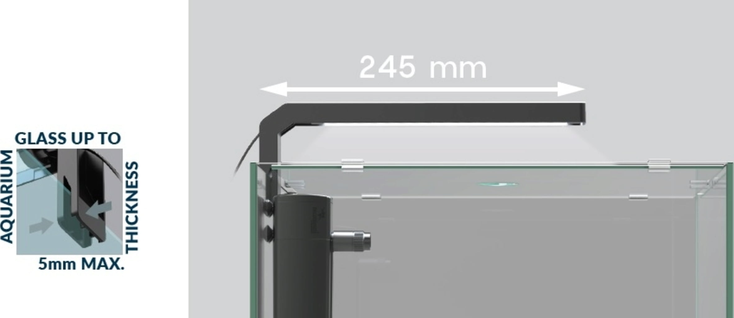 Aquatlantis Aquarium Complet Kubus 22 L LED - 1 kit