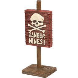 Aqua Della Señal de Advertencia - ¡Danger Mines!