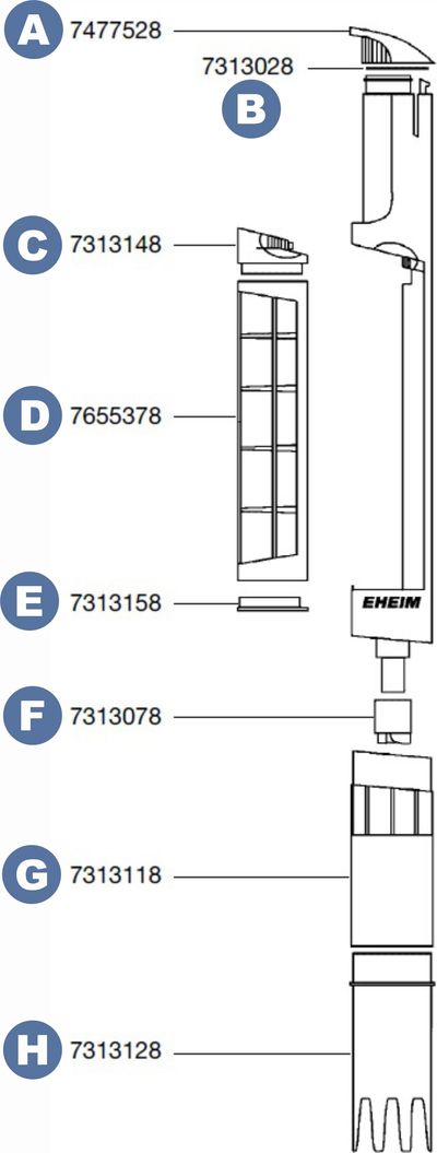 Alkatrészek - Eheim Quick Vac Pro