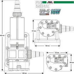 JBL PROCRISTAL UV-C Compact plus - 18 Watt
