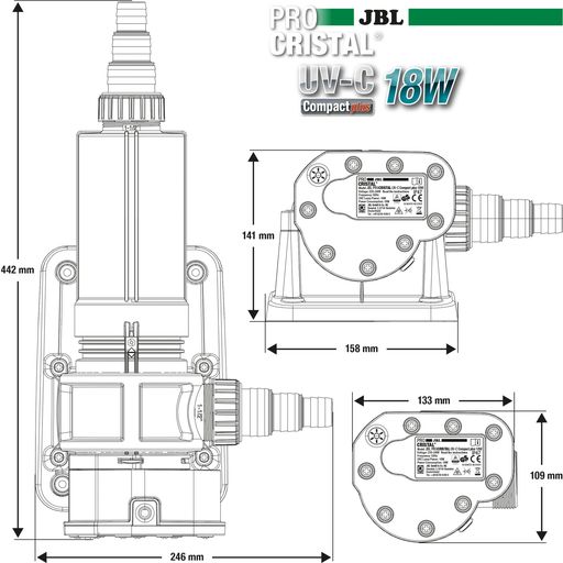 JBL PROCRISTAL UV-C Compact plus - 18 Watt