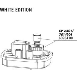 Tlačidlo štart + prevlečná matica CP e WHITE - 1 ks