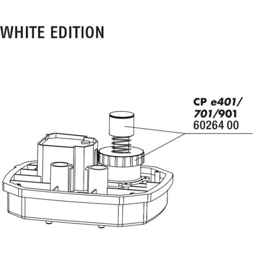 JBL CP e Startknopf+ Überwurfmutter WHITE - 1 Stk