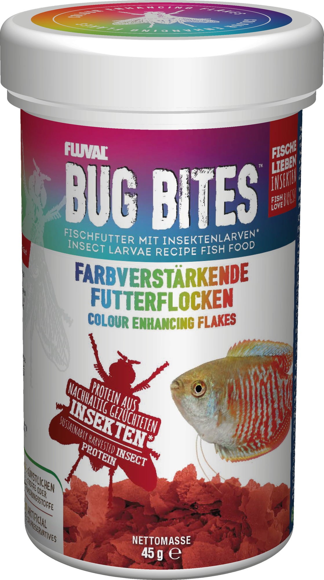 Fluval Flocons Bug Bites pour la Pigmentation