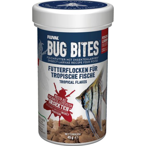 Fluval Bug Bites Tropical Flakes - 250 ml