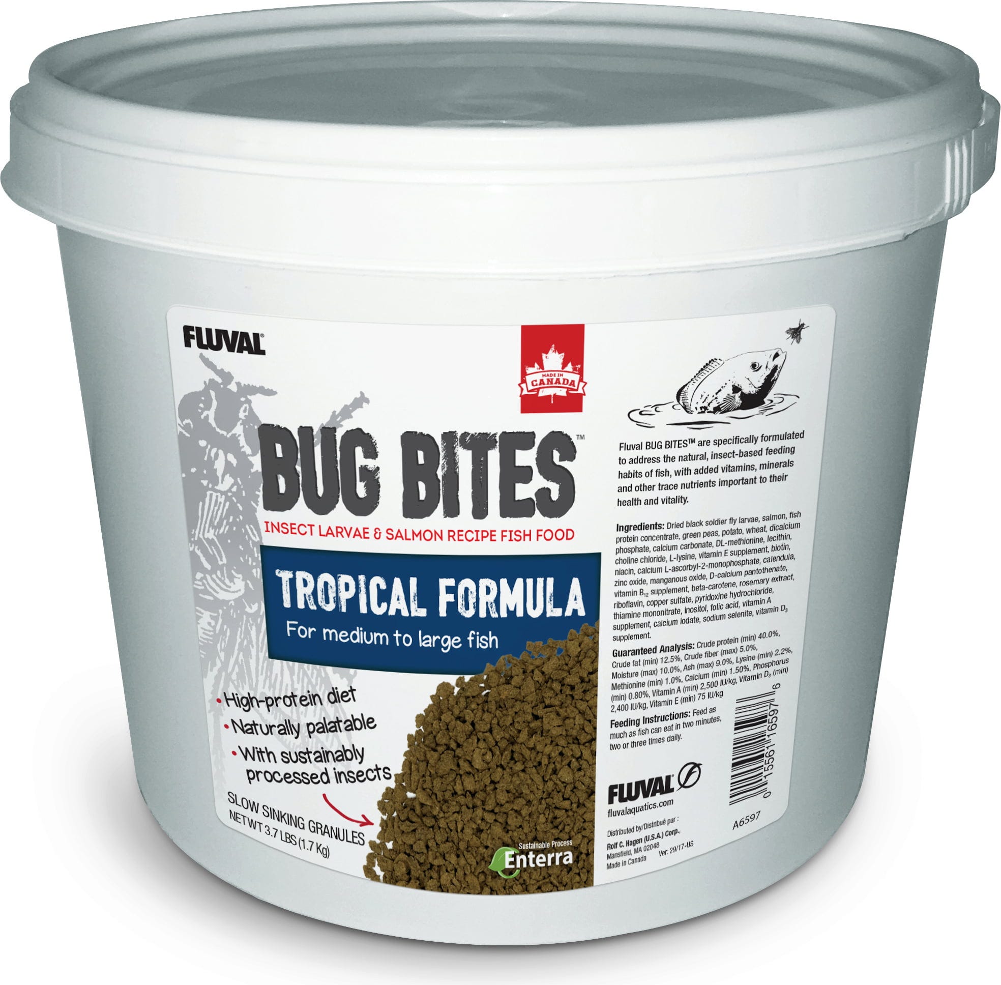 Fluval Bug Bites Tropische Fische Granulat (M-L) - 1,70 kg