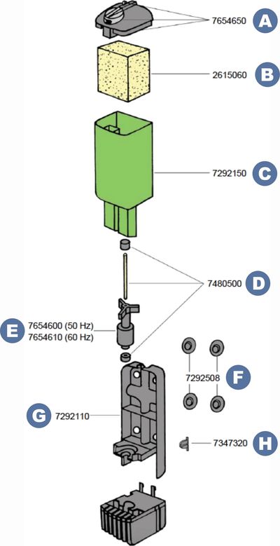 Alkatrészek - Eheim pickup 45 belső szűrő