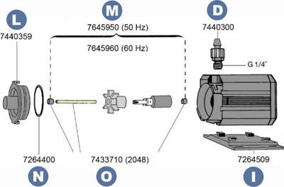 Spare parts for the Eheim PowerLine 200