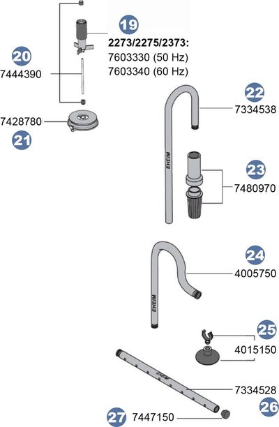 Reserveonderdelen voor buitenfilter professional 4+ 350