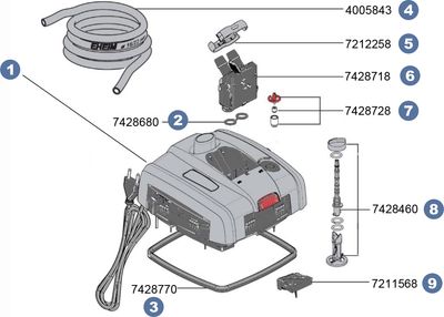 Pièces de rechange pour filtre externe professionel 4+ 350T