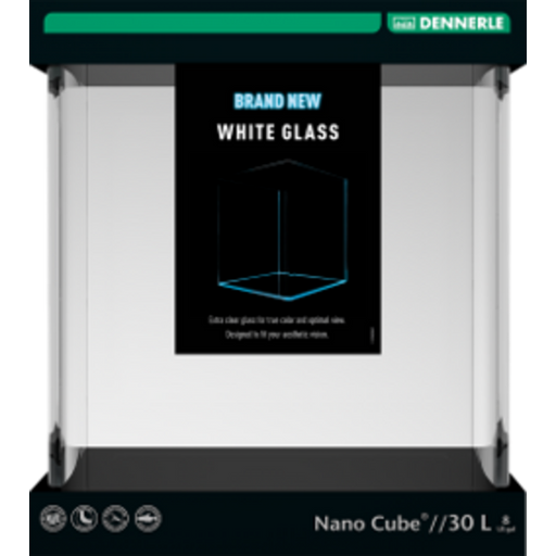 Dennerle NanoCube 30 Litre, White Glass - 1 Pc