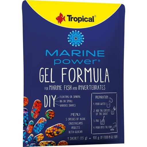 Marine Power Gel Formula para Peces Marinos e Invertebrados - 35g