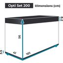 Aquael OPTISET 200 črna kombinacija - 1 set