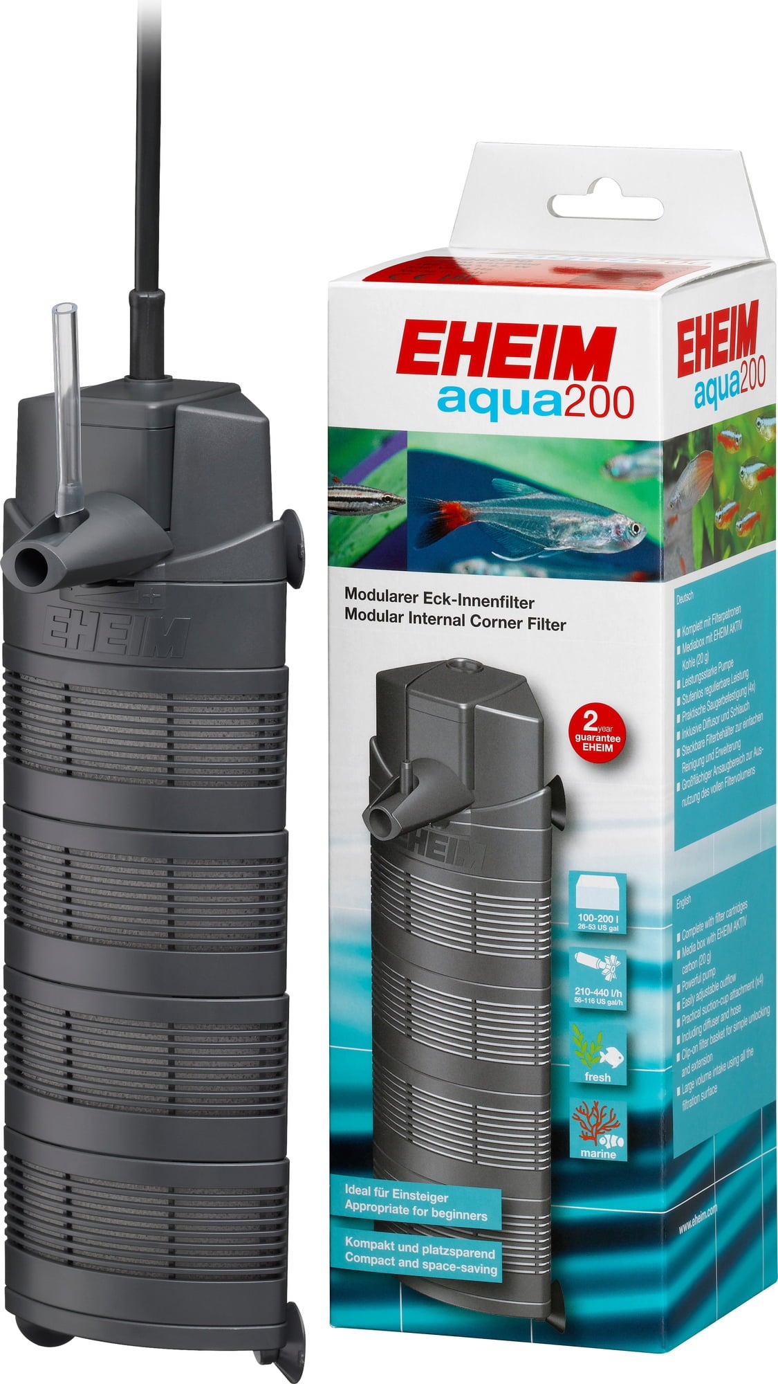 Eheim Aqua 200 Filtro Interno de Esquina - 1 ud.
