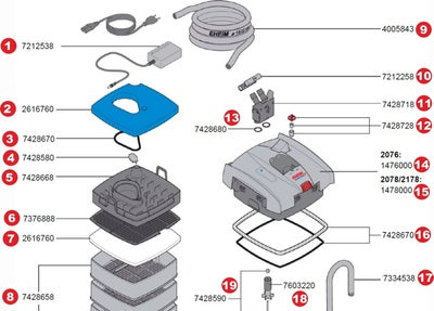 Spare parts for the Eheim professionel 5e 600T