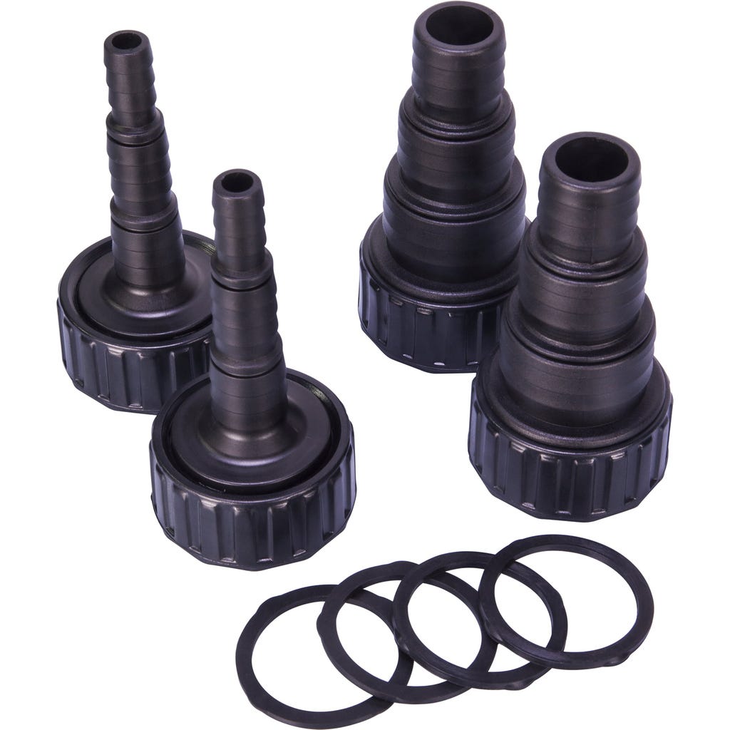 Set Raccordi Per Tubo JBL – 4 Pezzi + Guarnizioni Per Depuratore Pro Cristal UV-C (5, 11, 18 E 36 W)