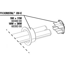 ProCristal UV-C zestaw zabezpieczający lampę - 5+11 W