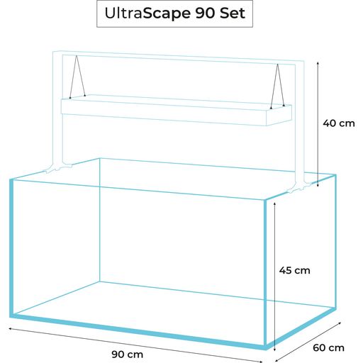 Aquael UltraScape 90 Snow Combination - 1 Set