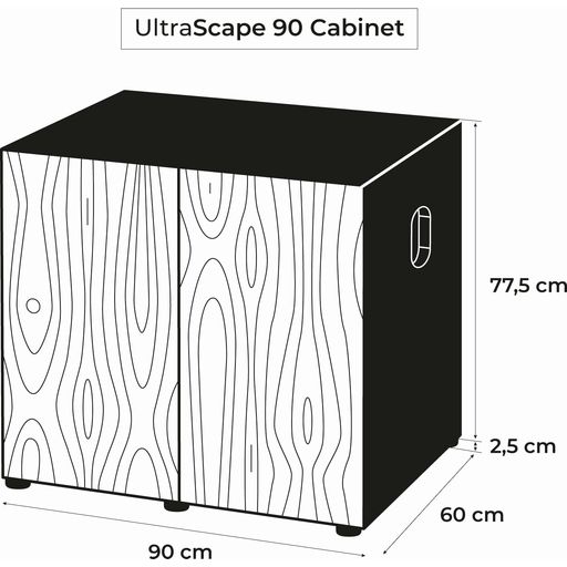 Aquael UltraScape 90 forest Base Cabinet - 1 Pc