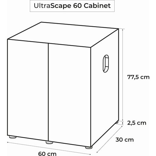 Aquael UltraScape 60 snow Base Cabinet - 1 Pc