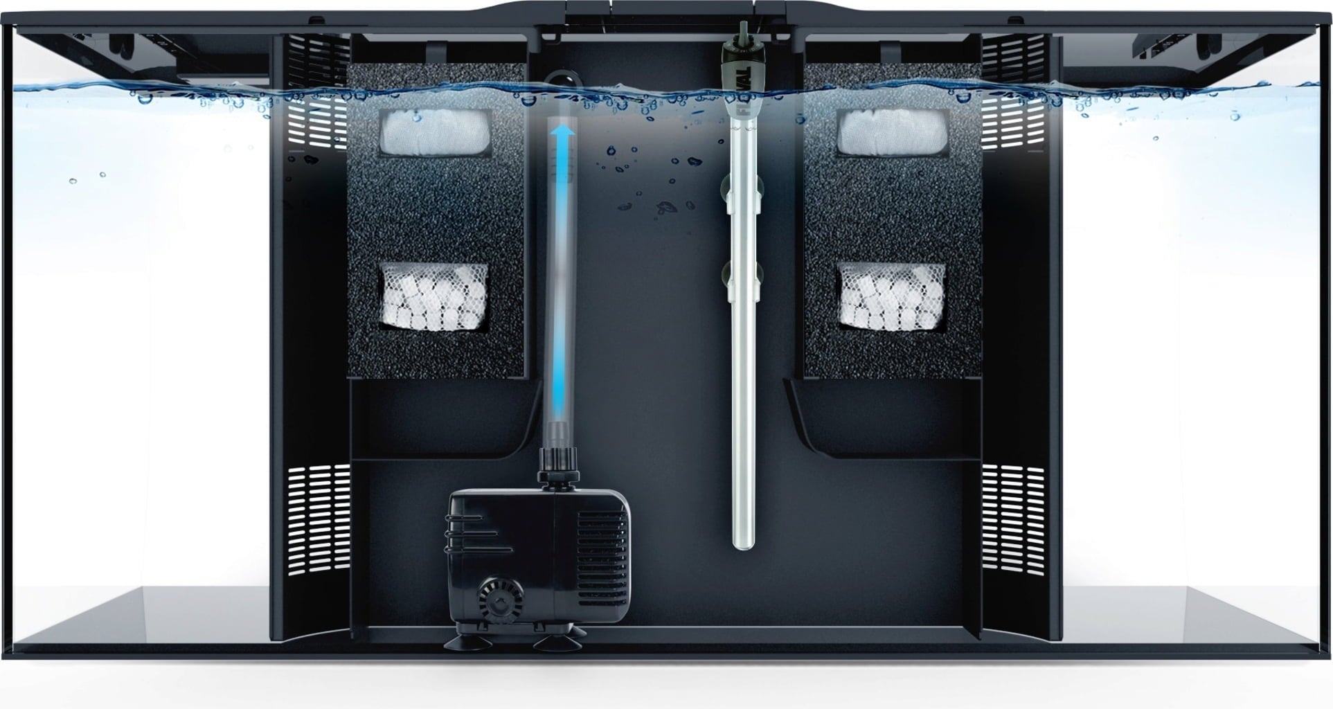 Fluval Aquarium FLEX 123 Litres - Noir