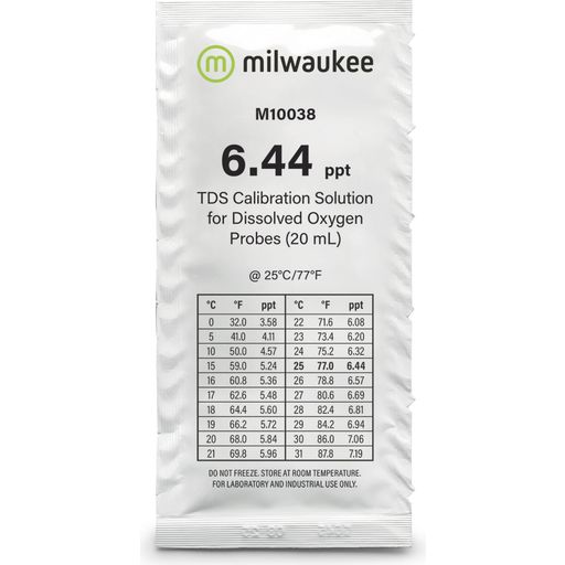 Milwaukee TDS Kalibrierlösung 6,44 ppt 25x20ml - 25 Stk