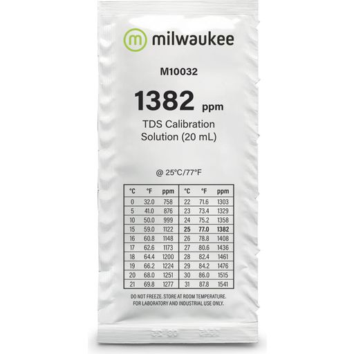Milwaukee TDS-kalibratieoplossing 1332 ppm 25x20ml - 25 stuks