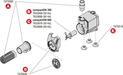 Pièces de rechange pour Eheim compactON 300