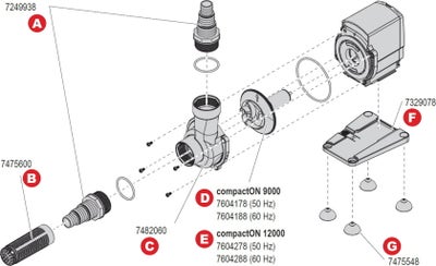 Spare Parts for Eheim compactON 12000