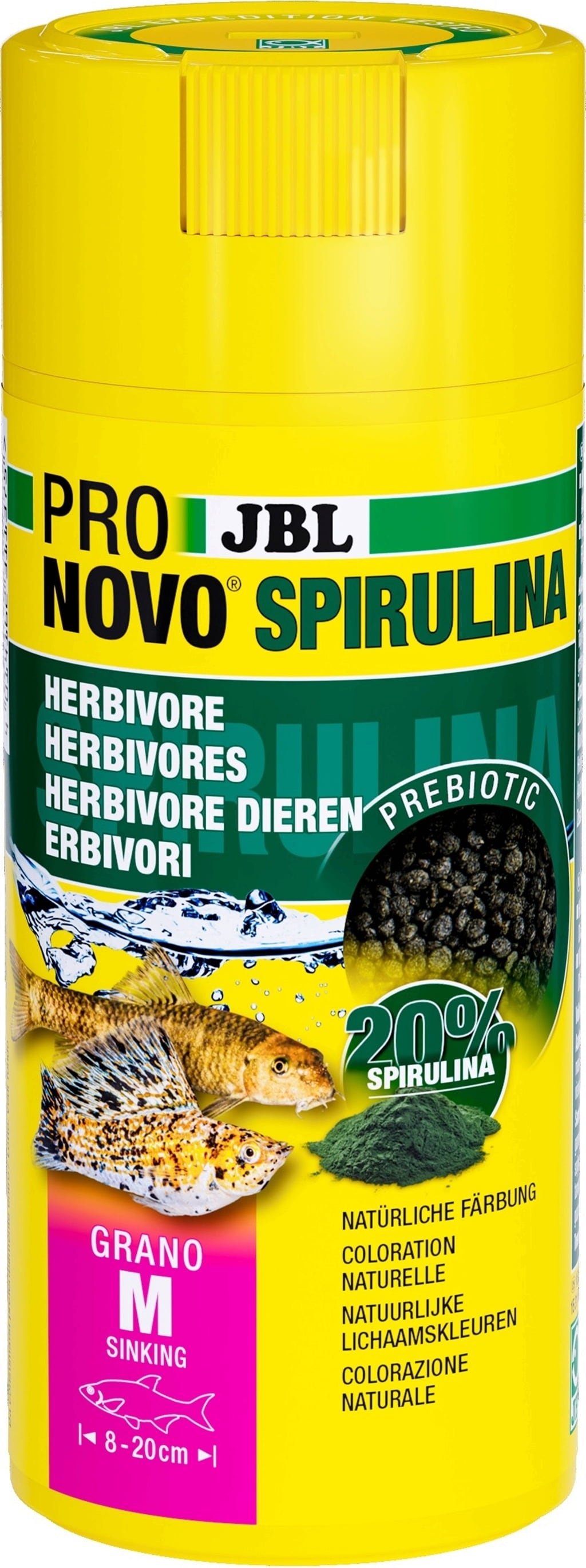PRONOVO SPIRULINA GRANO M, 250ml CLICK