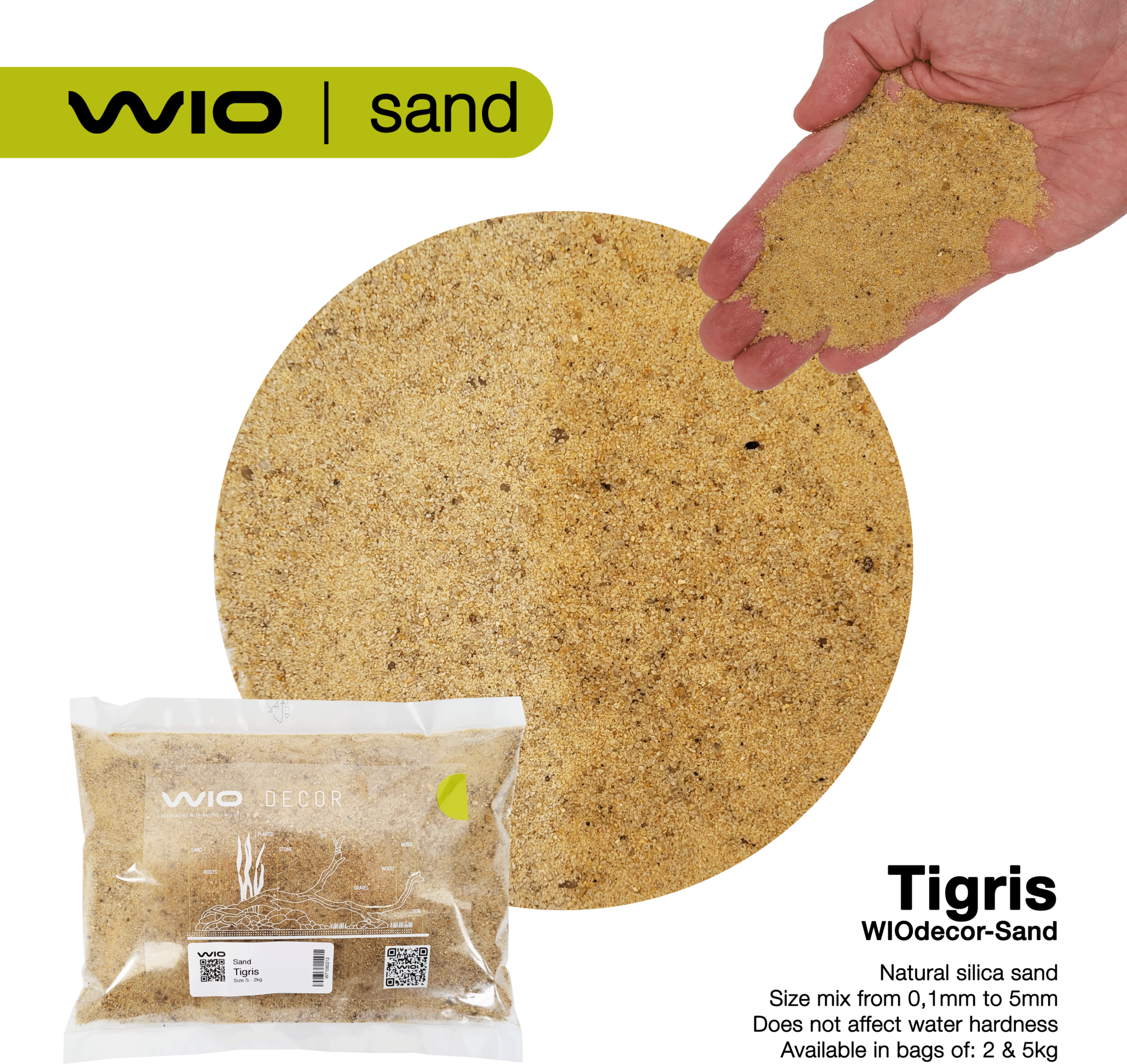 WIO Tigris River Sand S2 - 2 kg