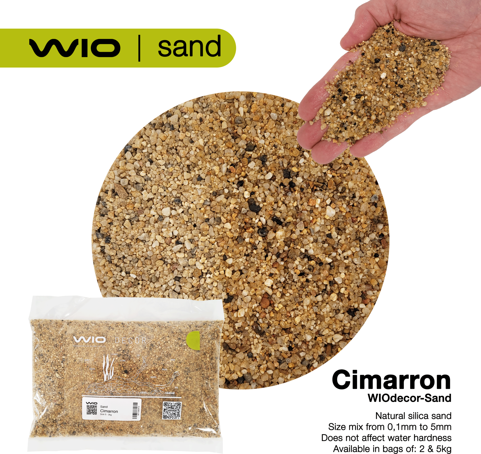 WIO CIMARRON RIVER SAND S2 - 2 kg