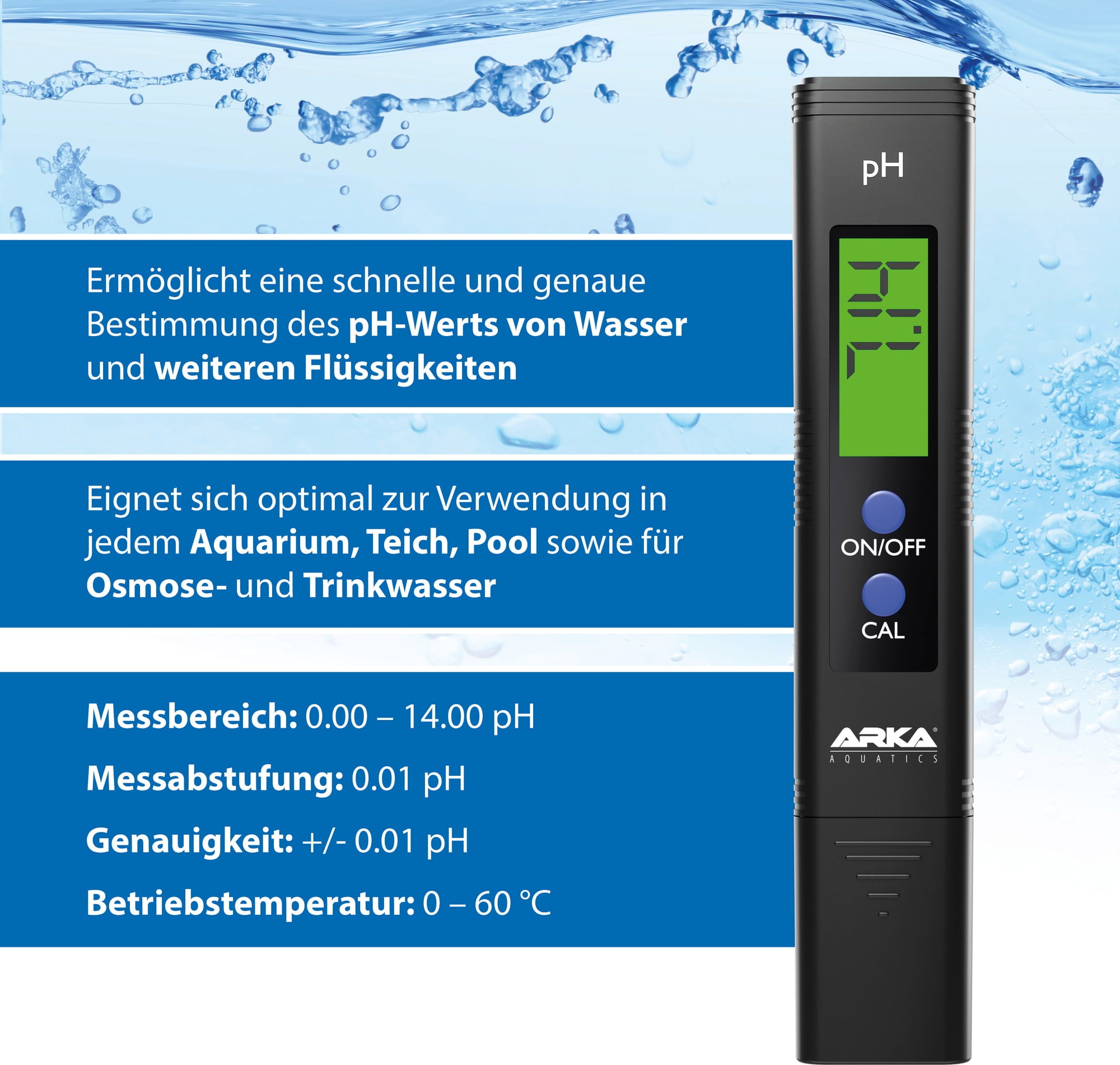 ARKA pH-Mètre myAqua - 1 pcs