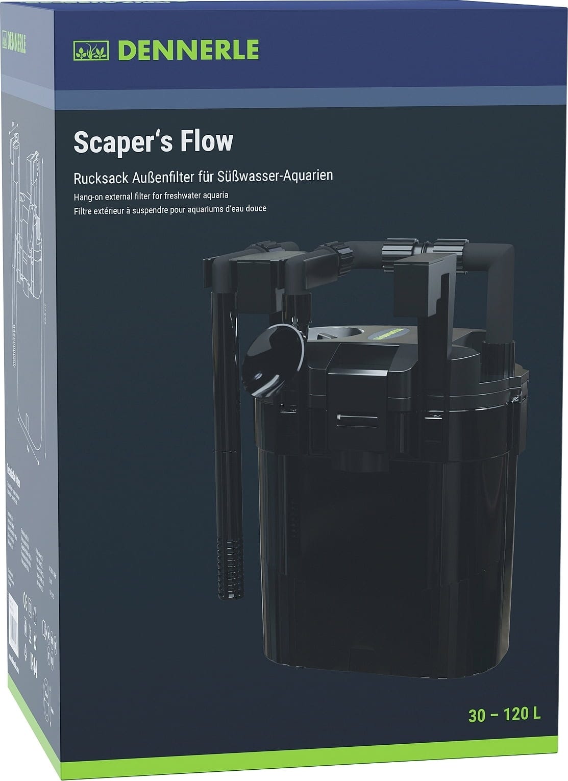 Dennerle Scaper's Flow - Hangon-Filter Black - 1 Stk