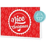 "Nice Christmas" Gutschein zum Selberdrucken