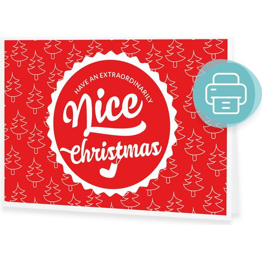 Nice Christmas - Chèque-Cadeau à Imprimer - olibetta Noël - Chèque-cadeau