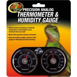 Zoo Med Dual Thermometer / Humidity Gauge - 1 pz.