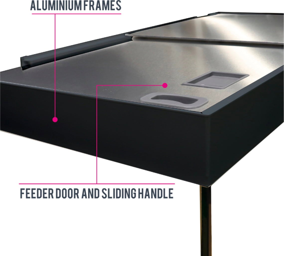Amtra Aquarium avec Meuble ALUX 450 LED - Gris - 1 kit