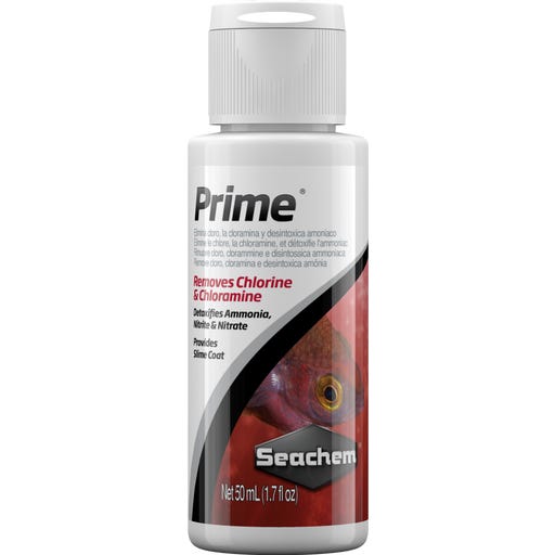 Seachem Prime Biocondizionatore Acquario - 100 Ml, Per Acqua Dolce E Marina, Rimuove Cloro E Ammoniaca