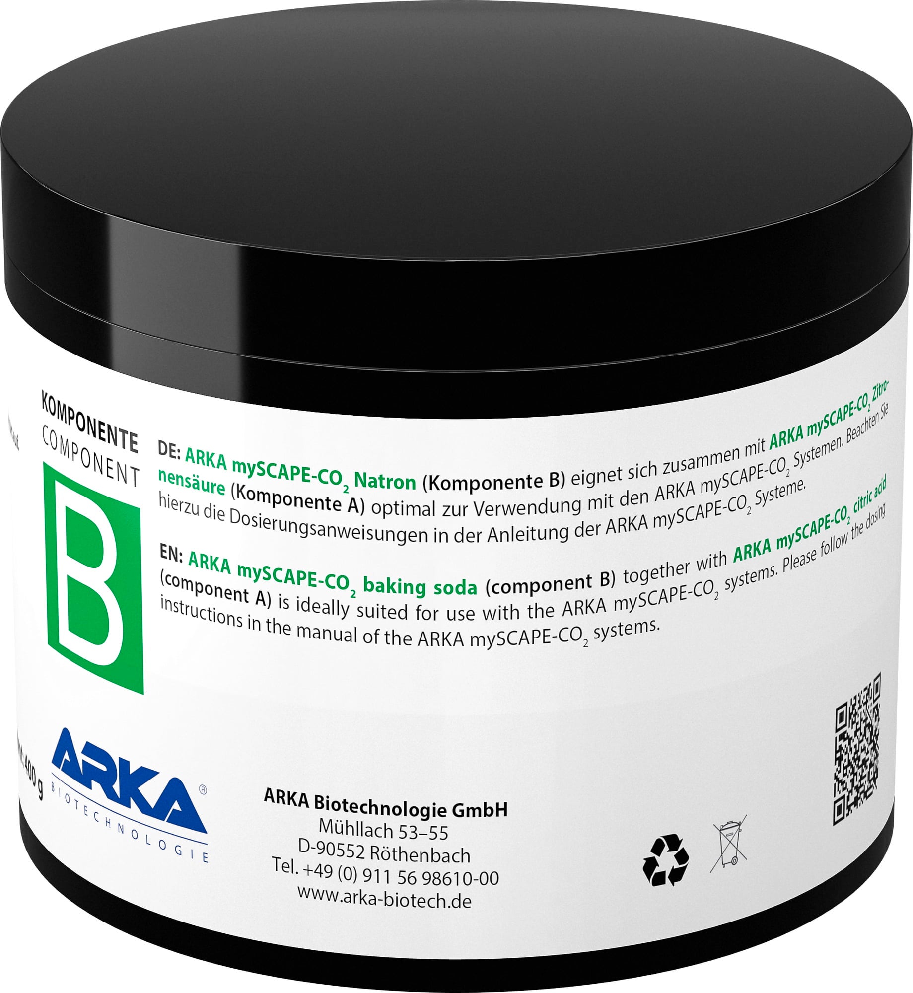 ARKA Set de Recarga mySCAPE-CO2 - 2x400 g - 1 set
